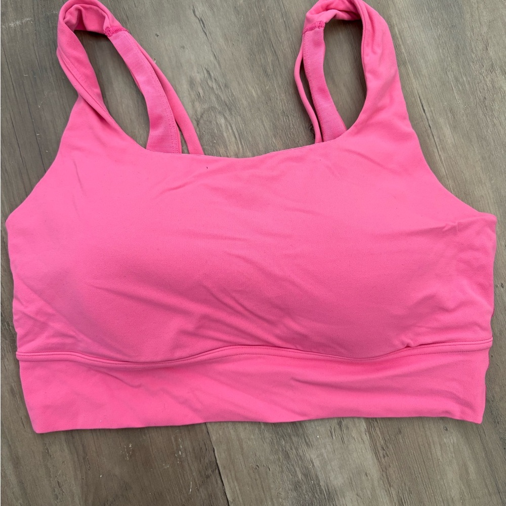 Nike Pink Double-Strap Sports Bra - Picture 2 of 6